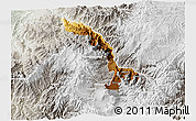 Physical 3D Map of Ibarra, lighten, semi-desaturated