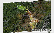 Satellite 3D Map of Ibarra, darken