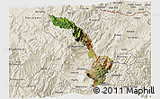Satellite 3D Map of Ibarra, shaded relief outside