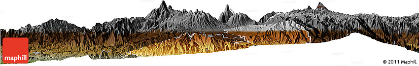 Physical Horizon Map of Ibarra, darken
