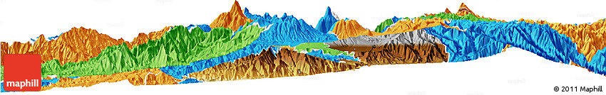 Physical Horizon Map of Ibarra, political outside