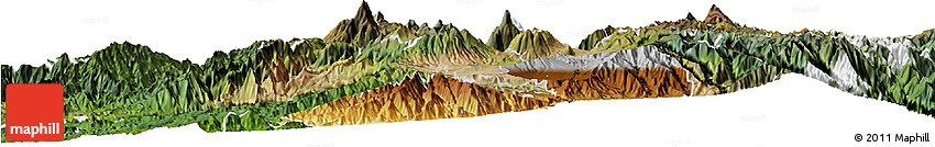 Physical Horizon Map of Ibarra, satellite outside