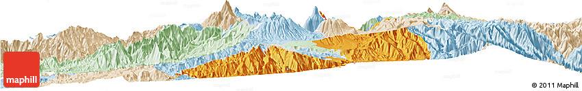 Political Horizon Map of Ibarra, lighten