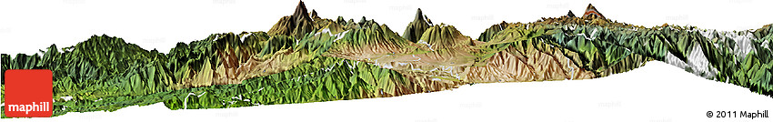 Satellite Horizon Map of Ibarra