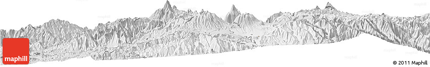 Silver Style Horizon Map of Ibarra