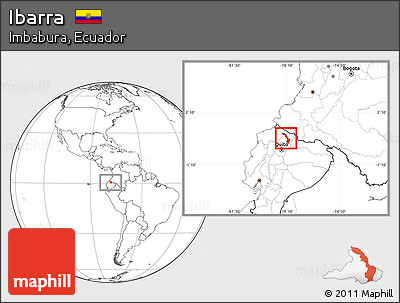 Blank Location Map of Ibarra