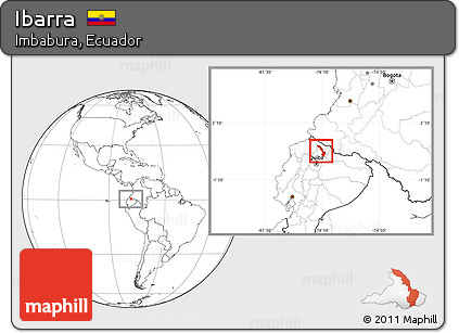 Blank Location Map of Ibarra