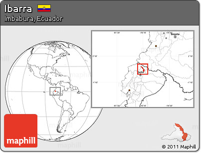 Blank Location Map of Ibarra