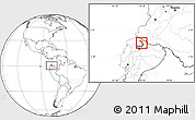 Blank Location Map of Ibarra