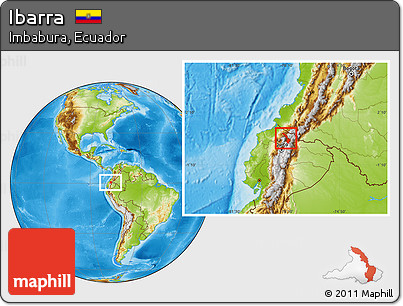 Physical Location Map of Ibarra