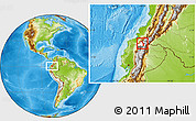 Physical Location Map of Ibarra, highlighted parent region