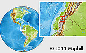 Physical Location Map of Ibarra
