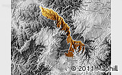 Physical Map of Ibarra, desaturated