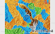 Physical Map of Ibarra, political outside