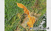 Political Map of Ibarra, satellite outside