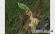 Satellite Map of Ibarra, darken