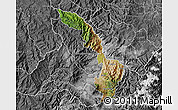 Satellite Map of Ibarra, desaturated