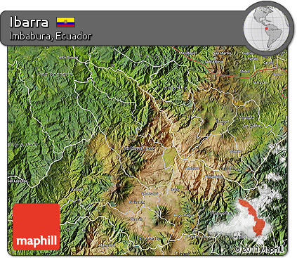 Satellite Map of Ibarra