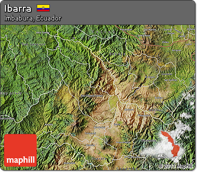 Satellite Map of Ibarra
