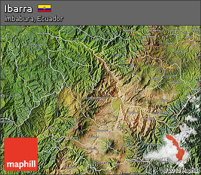 Satellite Map of Ibarra