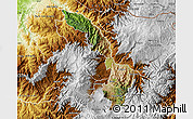 Satellite Map of Ibarra, physical outside