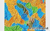 Satellite Map of Ibarra, political outside