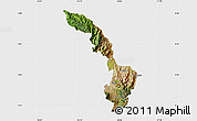 Satellite Map of Ibarra, single color outside