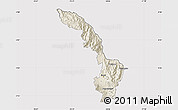 Shaded Relief Map of Ibarra, cropped outside