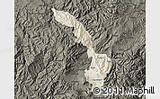 Shaded Relief Map of Ibarra, darken