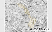 Shaded Relief Map of Ibarra, desaturated