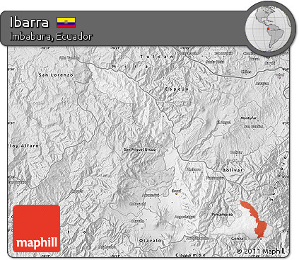 Silver Style Map of Ibarra