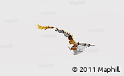 Physical Panoramic Map of Ibarra, cropped outside