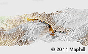 Physical Panoramic Map of Ibarra, lighten