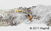 Physical Panoramic Map of Ibarra, lighten, semi-desaturated