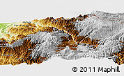 Physical Panoramic Map of Ibarra