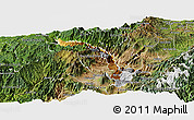 Physical Panoramic Map of Ibarra, satellite outside