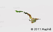 Satellite Panoramic Map of Ibarra, cropped outside