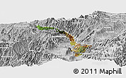 Satellite Panoramic Map of Ibarra, lighten, desaturated