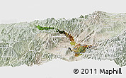 Satellite Panoramic Map of Ibarra, lighten