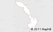 Classic Style Simple Map of Ibarra, cropped outside