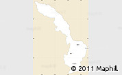 Classic Style Simple Map of Ibarra, single color outside