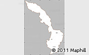 Gray Simple Map of Ibarra, cropped outside