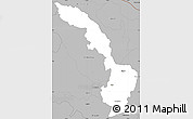Gray Simple Map of Ibarra