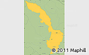 Savanna Style Simple Map of Ibarra