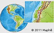 Physical Location Map of Otavalo, highlighted parent region