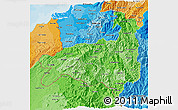 Political Shades 3D Map of Loja