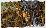 Physical 3D Map of Catamayo, darken