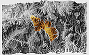Physical 3D Map of Catamayo, desaturated