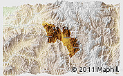 Physical 3D Map of Catamayo, lighten