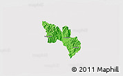 Political 3D Map of Catamayo, cropped outside